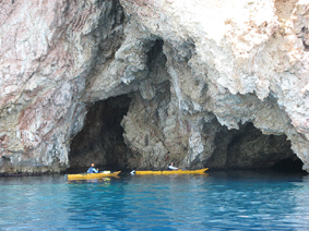 'Drakospilia' sea cave in Lefkada