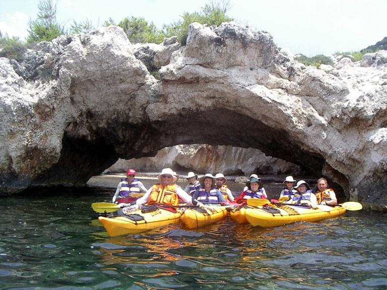 sea kayaking kefalonia, ionian islands, greece