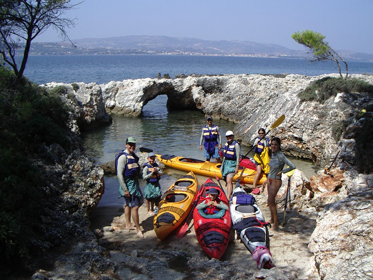 sea kayaking kefalonia, ionian islands, greece