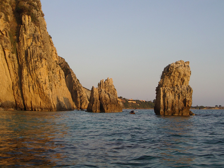 sea kayaking kefalonia, ionian islands, greece