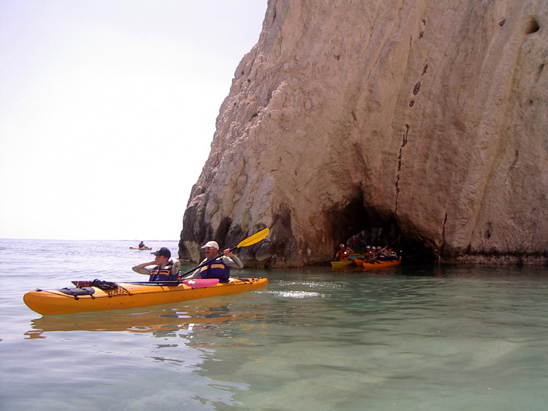 sea kayaking kefalonia, ionian islands, greece