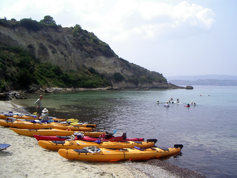 sea kayaking kefalonia, ionian islands, greece