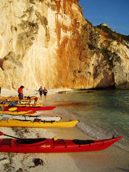 sea kayaking kefalonia, ionian islands, greece