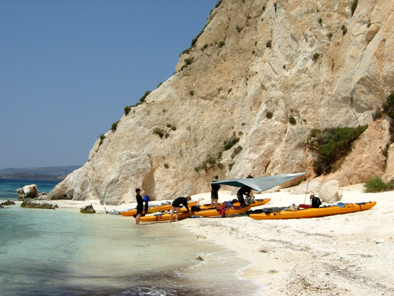 sea kayaking kefalonia, ionian islands, greece