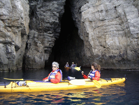 sea caves in Assos