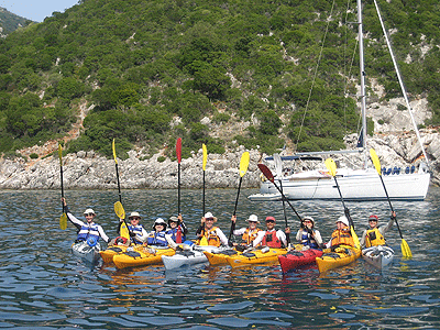 Sea Kayaking vacations, Ionian islands, Greece